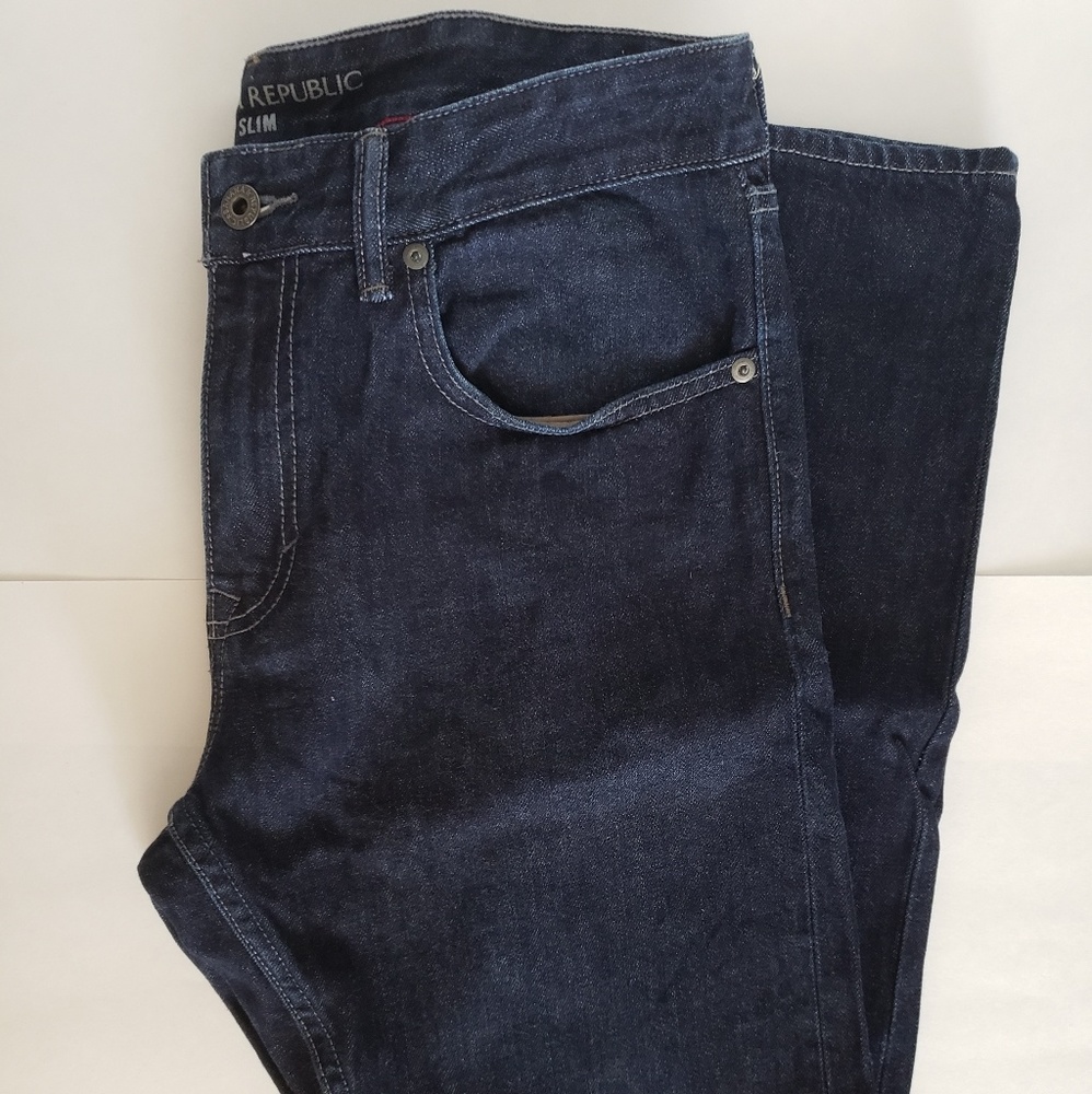 Men's blue denim